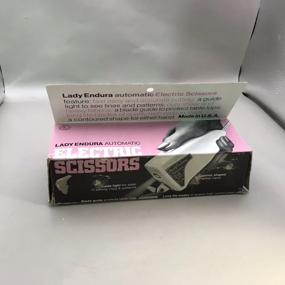 VTG Lady Endura‎ Model 1 Automatic Electric Sewing ScissorS/ Original Box WORKS